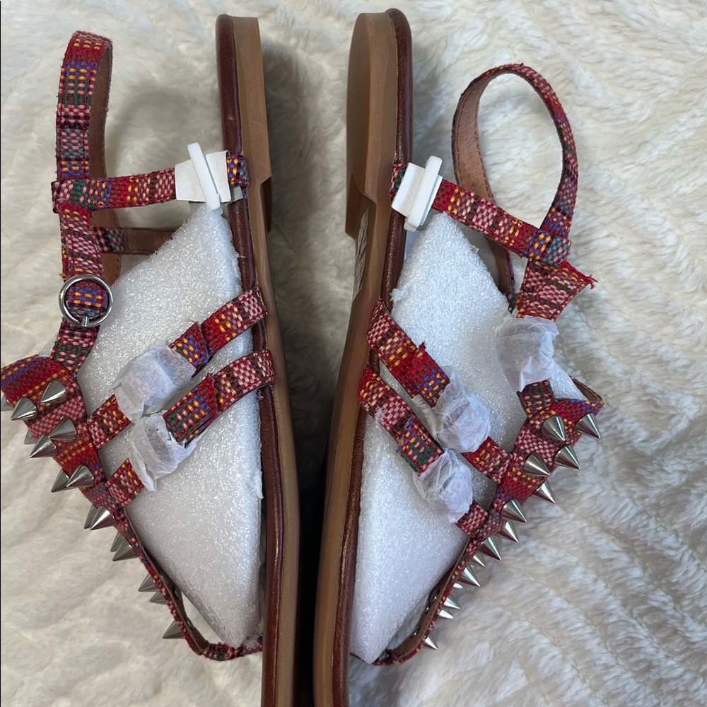 Jeffrey Campbell Johnny V Spike Sandals Studded Tribal Boho Size 8 NWT - Picture 9 of 11